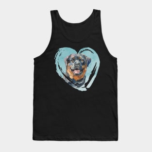 Rottweiler Portrait Tank Top